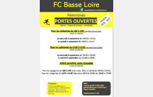 PORTES OUVERTES FCBL FOOT FEMININ ET MASCULIN
