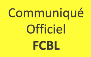 COMMUNIQUE OFFICIEL FCBL