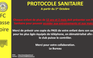 info : PASS SANITAIRE + 12 ANS