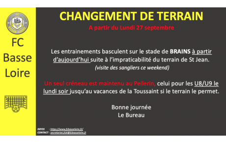 Changement de Terrain
